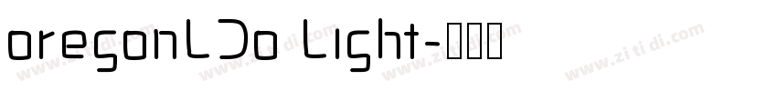 oregonLDo Light字体转换